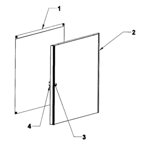 Door Kit Diagram and Parts List for 706149530  Craftsman Tool Stand & Cart
