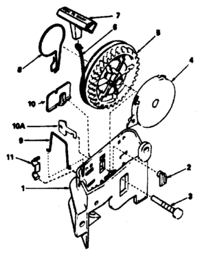 Rewind Starter No. 590531 Diagram and Parts List for 143384492  Craftsman Engine