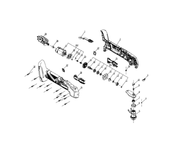 Multi Tool Assy Diagram and Parts List for 32038598  Craftsman Multi-Tool