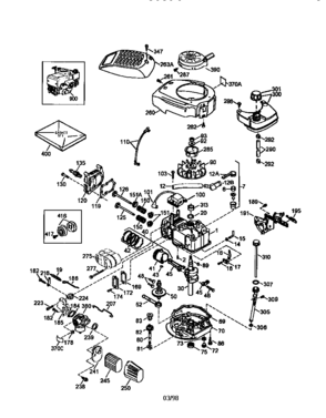 Engine 143.986512 Diagram and Parts List for 143986512  Craftsman Engine