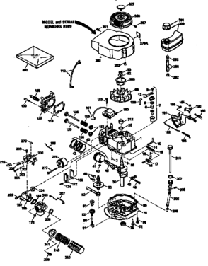 Engine Diagram and Parts List for 143943804  Craftsman Engine