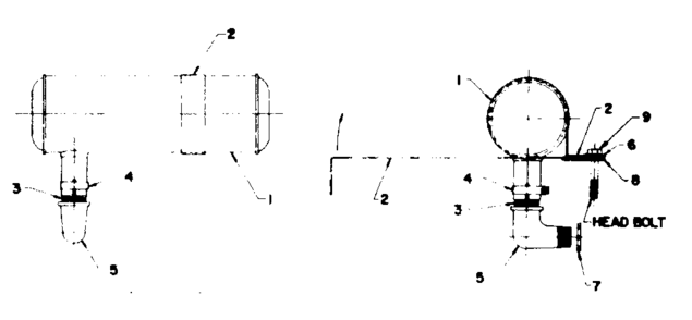 Muffler Assembly Diagram and Parts List for 58031054  Craftsman Engine
