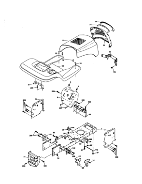 Chassis And Enclosures Diagram and Parts List for 917277270  Craftsman Lawn Tractor