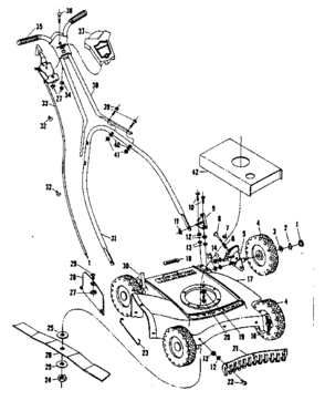 Replacement Parts Diagram and Parts List for 13191341  Craftsman Lawn Mower