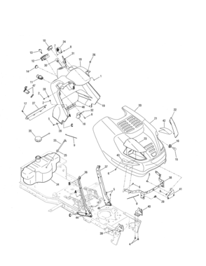 Part Location Diagram of 720-3025 MTD Plug-button
