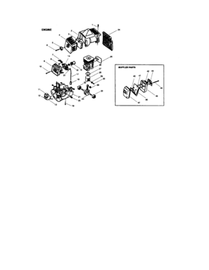 Engine Diagram and Parts List for 358798280  Craftsman Trimmer