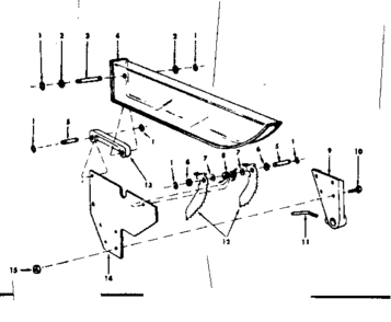 Guard Assembly Diagram and Parts List for 11329954  Craftsman Power Motor