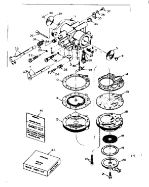 Diaphragm Diagram and Parts List for 91760025  Craftsman Chainsaw