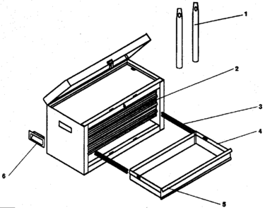 Unit Parts Diagram and Parts List for 706658150  Craftsman Tool Stand & Cart