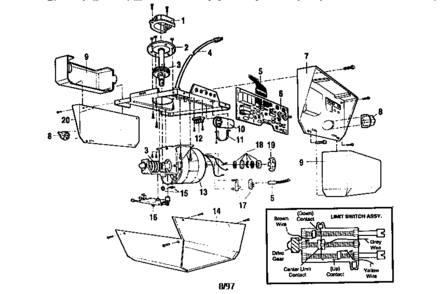 Part Location Diagram of 175B88M Craftsman Light