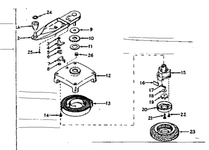 No-pull Starter No. 590361 Diagram and Parts List for 143163062  Craftsman Engine