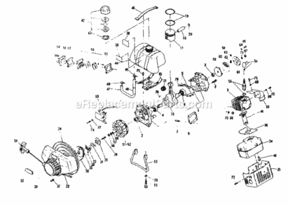 Part Location Diagram of EC04-0621 Craftsman Front Fuel Cap