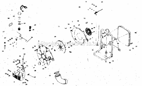 Page A Diagram and Parts List for 636796911  Craftsman Leaf Blower / Vacuum