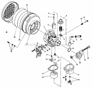 Page C Diagram and Parts List for 636798690  Craftsman Leaf Blower / Vacuum