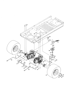Transmission Diagram and Parts List for 247204121  Craftsman Engine