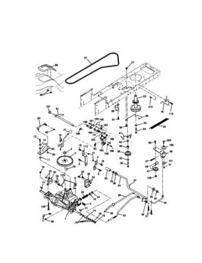 Ground Drive Diagram and Parts List for 917272051  Craftsman Lawn Tractor