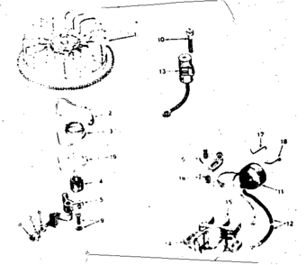 Magneto No. 610694a Diagram and Parts List for 143256032  Craftsman Engine