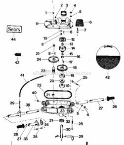 Part Location Diagram of 16990 Craftsman Screw, Socket Cap, Flathead, 5/16-In. X 3/4-In. Unc