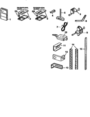Installation Diagram and Parts List for 13918847  Craftsman Garage Door Opener