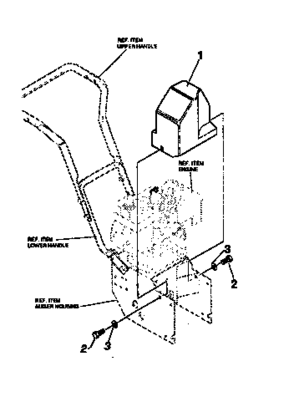 Belt Cover Diagram and Parts List for 536886360  Craftsman Snow Blower