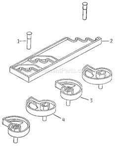 Unit Parts Diagram and Parts List for 65521  Craftsman Vise