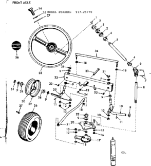 Part Location Diagram of 707H Craftsman Roll pin, 2-pack