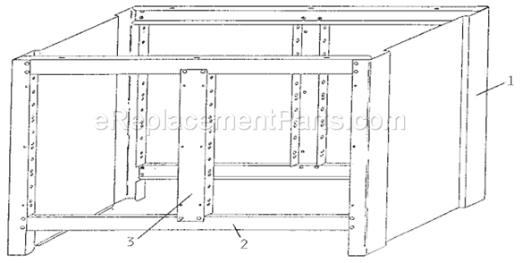 Unit Parts Diagram and Parts List for 65541  Craftsman Workbench