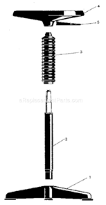 Unit Parts Diagram and Parts List for 65584  Craftsman Workbench