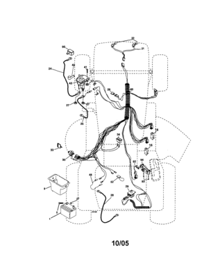 Electrical Diagram and Parts List for 917276760  Craftsman Lawn Tractor