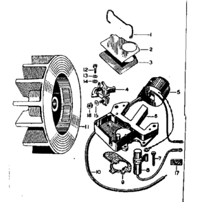 Part Location Diagram of 610586 Craftsman Coil assembly