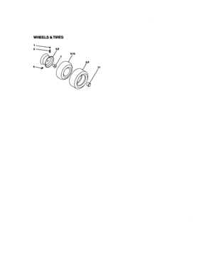 Wheels And Tires Diagram and Parts List for 917272063  Craftsman Lawn Tractor