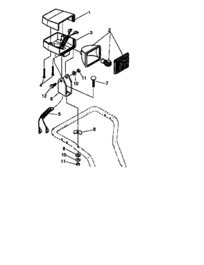 Headlight Diagram and Parts List for 536886622  Craftsman Snow Blower