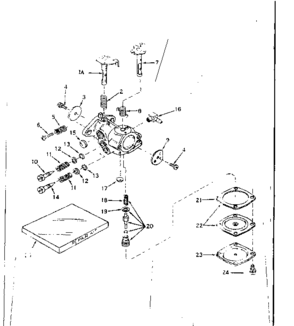 No-pull Starter Diagram and Parts List for 143174152  Craftsman Engine