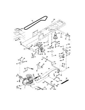 Ground Drive Diagram and Parts List for 917273780  Craftsman Lawn Tractor