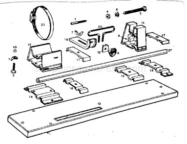 Page A Diagram and Parts List for 6655WOODTURNINGATTCHMNT  Craftsman Lathe