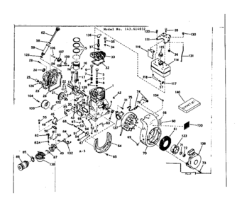 Part Location Diagram of 33164 Craftsman Cyl assy