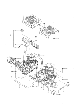 Hydraulic Pump-motor Diagram and Parts List for 917204170  Craftsman Engine