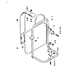 Backpack Band And Frame Diagram and Parts List for PB-202  Craftsman Leaf Blower / Vacuum