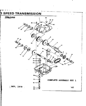 Replacement Parts Diagram and Parts List for 143794244  Craftsman Lawn Tractor