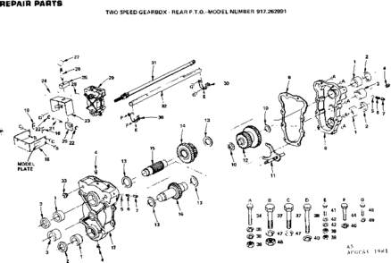 Replacement Parts Diagram and Parts List for 917262991  Craftsman Lawn Tractor