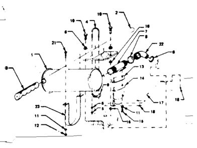 Handle Diagram and Parts List for 580321831  Craftsman Engine