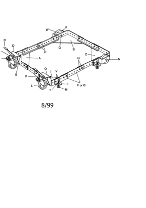 Mobile Tool Base Diagram and Parts List for 22252  Craftsman Miscellaneous