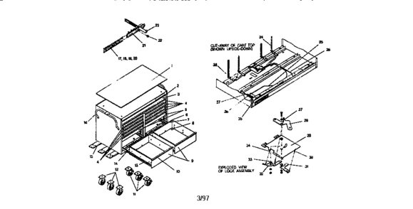Part Location Diagram of A12928A1-EB Craftsman Drawer