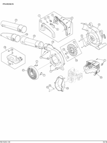 Diagram Diagram and Parts List for CMXGAAMA25BL Type 0 Craftsman Leaf Blower / Vacuum