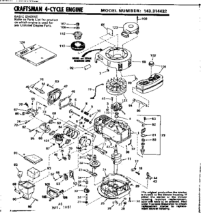 Part Location Diagram of 611025 Craftsman Magneto