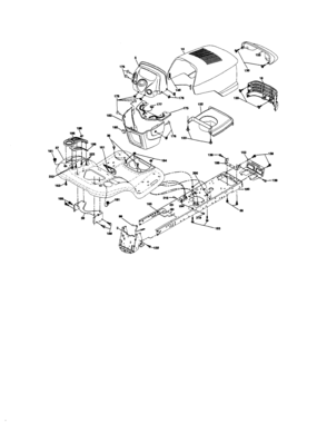 Chassis/enclosures Diagram and Parts List for 917276864  Craftsman Lawn Tractor