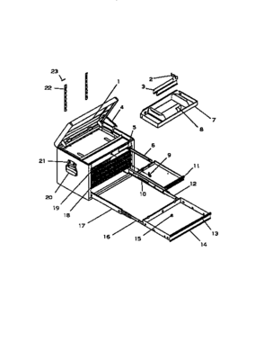 Unit Parts Diagram and Parts List for 706656981  Craftsman Tool Stand & Cart