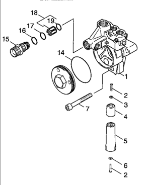 Cylinder Head Diagram and Parts List for 74271  Craftsman Pressure Washer