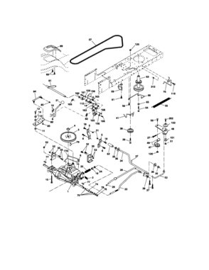 Ground Drive Diagram and Parts List for 917275371  Craftsman Lawn Tractor
