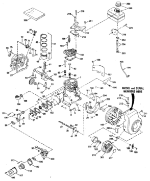 Solid State Ignition Diagram and Parts List for 143784152  Craftsman Engine